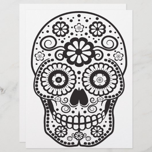 Smiling Sugar Skull (Front/Back)