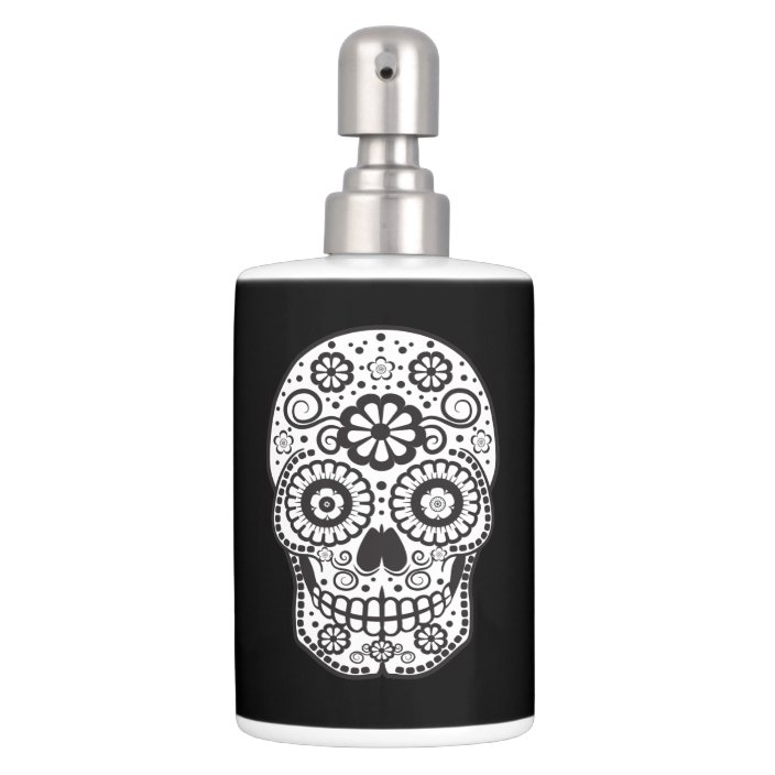 Smiling Sugar Skull Bathroom Set Zazzle Smiling Sugar Skull Bathroom Set