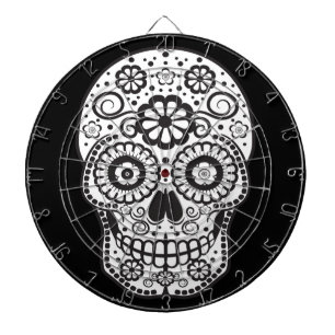 Smiling Sugar Skull Dart Board