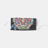 Smiling Sugar Skull Face Mask (Front, Folded)