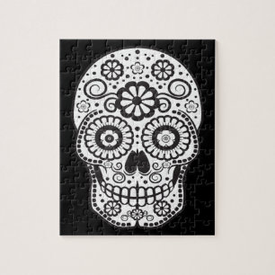 Smiling Sugar Skull Jigsaw Puzzle