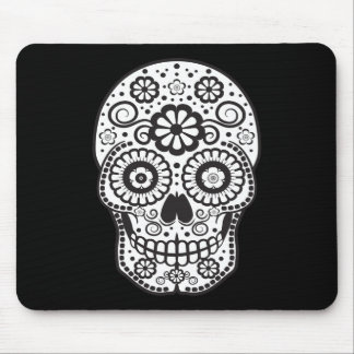 Smiling Sugar Skull Mouse Pad