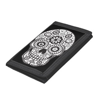 Smiling Sugar Skull Trifold Wallet