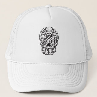 Smiling Sugar Skull Trucker Hat