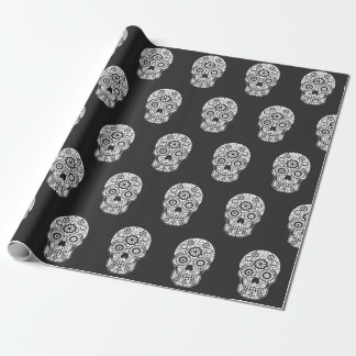 Smiling Sugar Skull Wrapping Paper