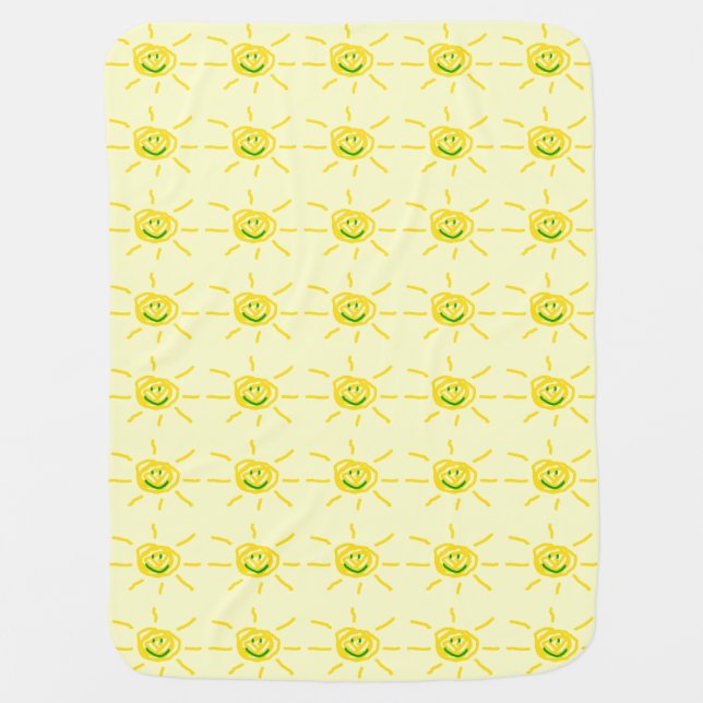 Smiling Sun Baby Blanket (Front)