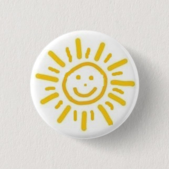 Smiling Sun Button (Front)