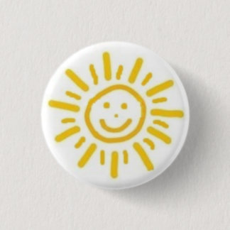 Smiling Sun Button