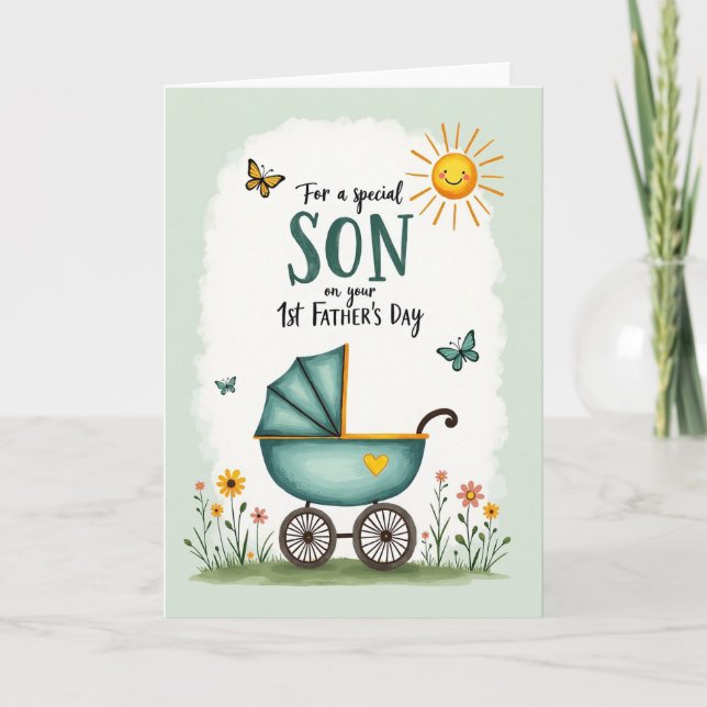 Smiling Sun Fathers Day Card (Front)