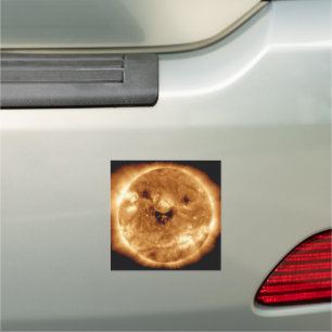 Smiling Sun From NASA Solar Observatory Car Magnet