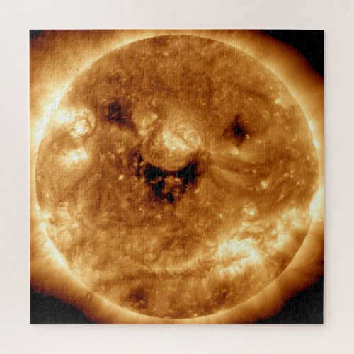 Smiling Sun From NASA Solar Observatory Jigsaw Puzzle