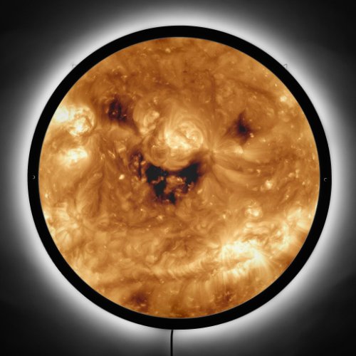 Smiling Sun From NASA Solar Observatory LED Sign