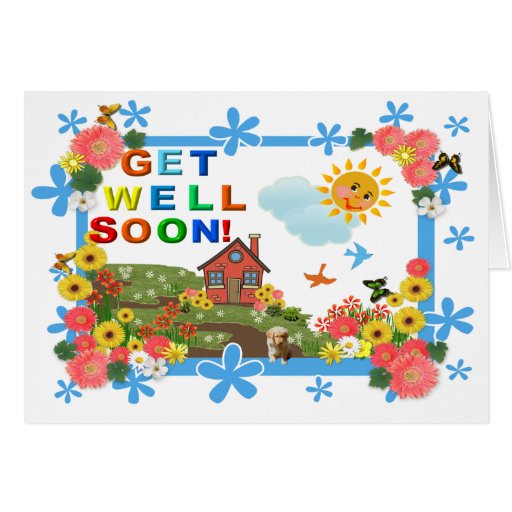 SMILING SUN Get Well Card | Zazzle