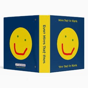 Smiling Sun Happy Face 3 Ring Binder