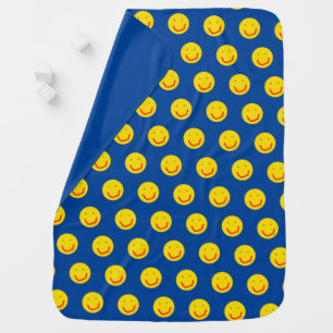 Smiling Sun Happy Face Baby Blanket