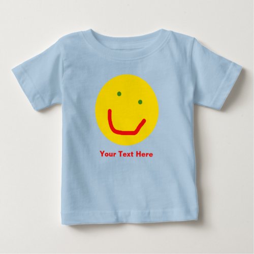 Smiling Sun Happy Face Baby T_Shirt