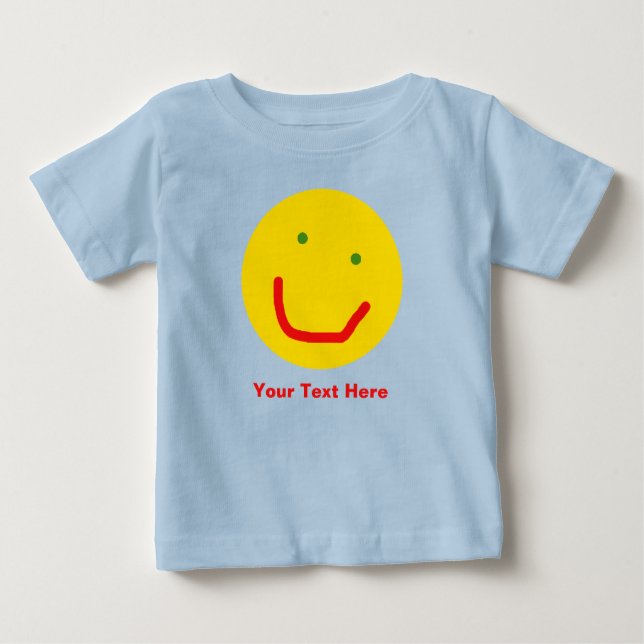 Smiling Sun Happy Face Baby T-Shirt (Front)
