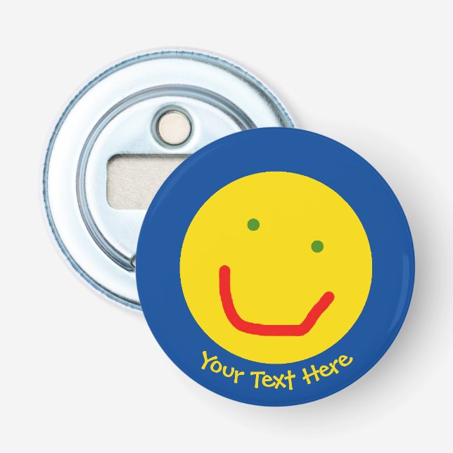 Smiling Sun Happy Face Bottle Opener (Front)