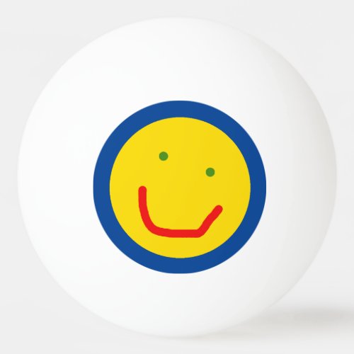 Smiling Sun Happy Face Ping Pong Ball