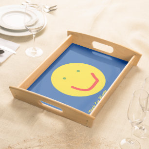 Smiling Sun Happy Face Serving Tray