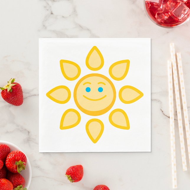 Smiling Sun Happy Sunshine Napkins (Creator Uploaded)