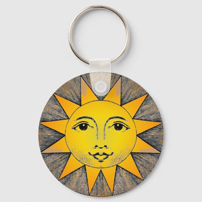 Smiling Sun Keychain (Front)