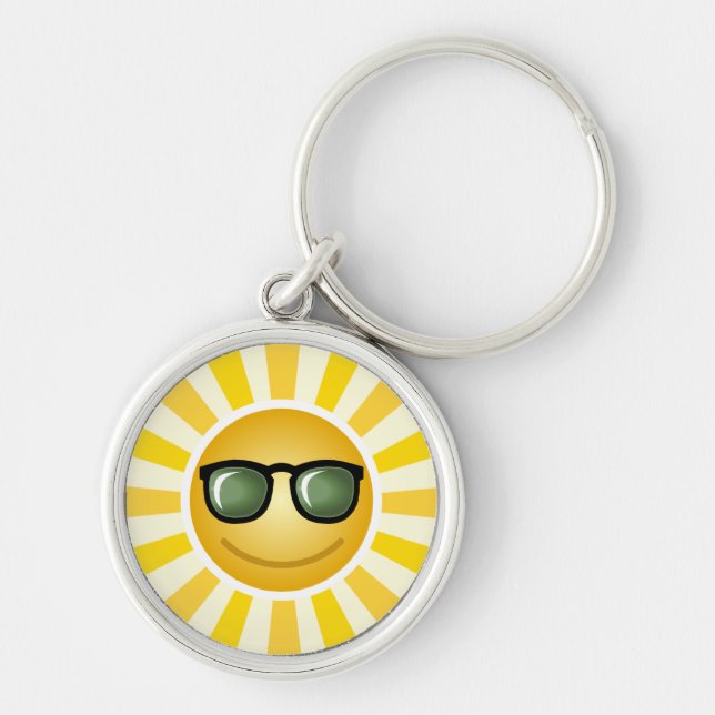 Smiling Sun Keychain (Front)