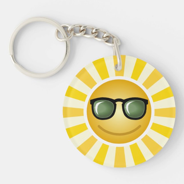 Smiling Sun Keychain (Front)