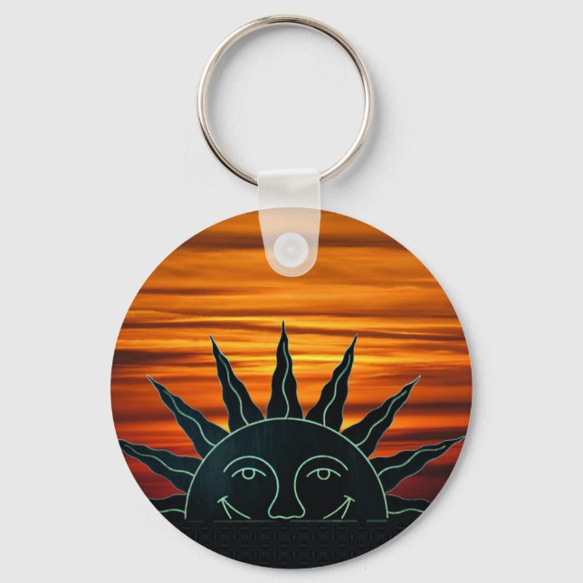 Smiling Sun Keychain (Front)