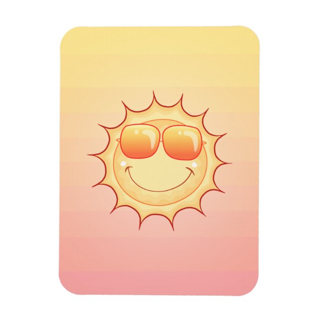 Smiling Sun Magnet (Vertical)