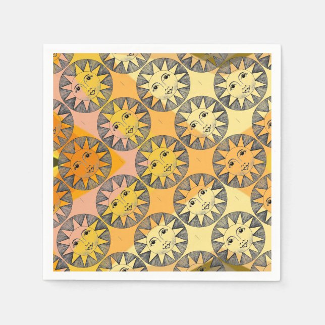Smiling Sun Napkins (Front)