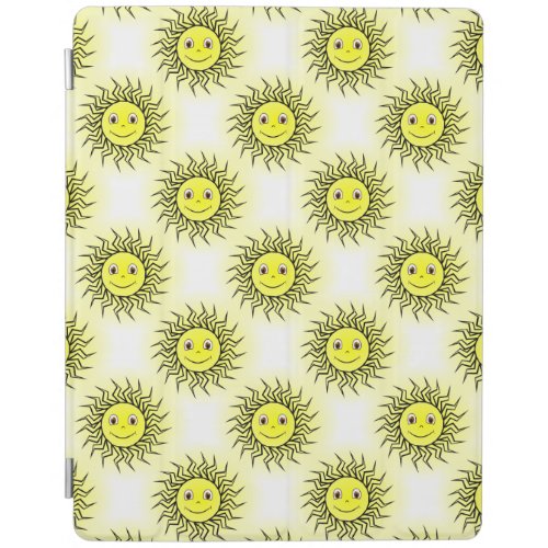 Smiling Sun Pattern iPad Smart Cover