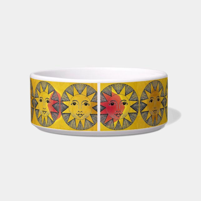 Smiling Sun Pet Bowl (Back)