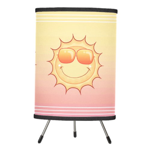 Smiling Sun Tripod Lamp