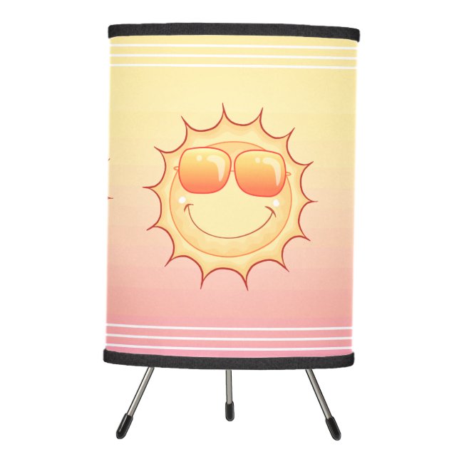Smiling Sun Tripod Lamp (Front)