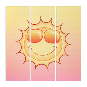 Smiling Sun Triptych