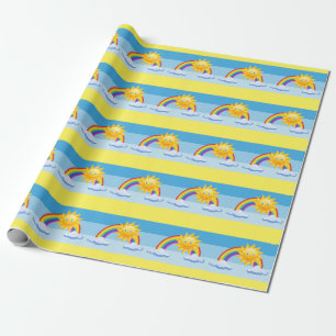 Smiling Sun Wrapping Paper