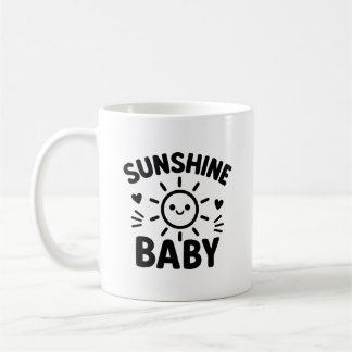 Smiling suncolor for babies and families coffee mug
