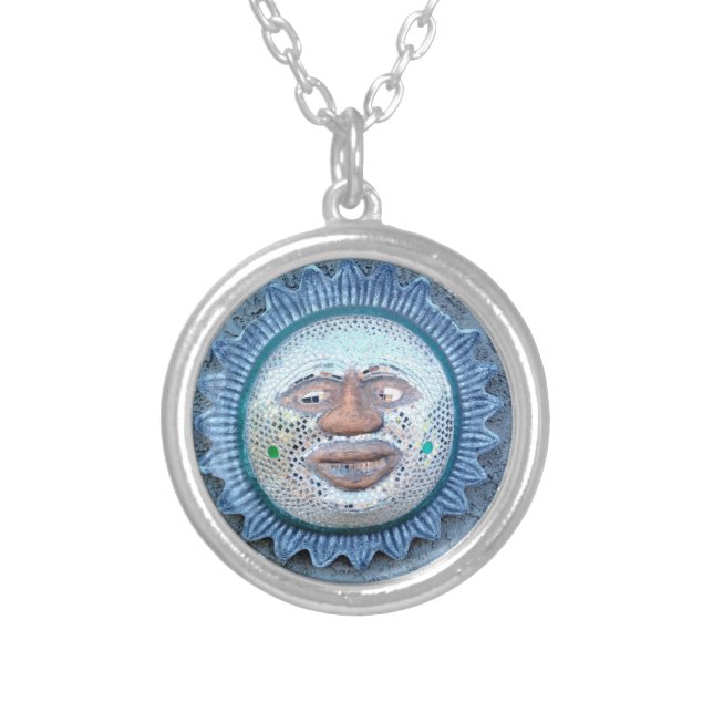 smiling sunface necklace (Front)