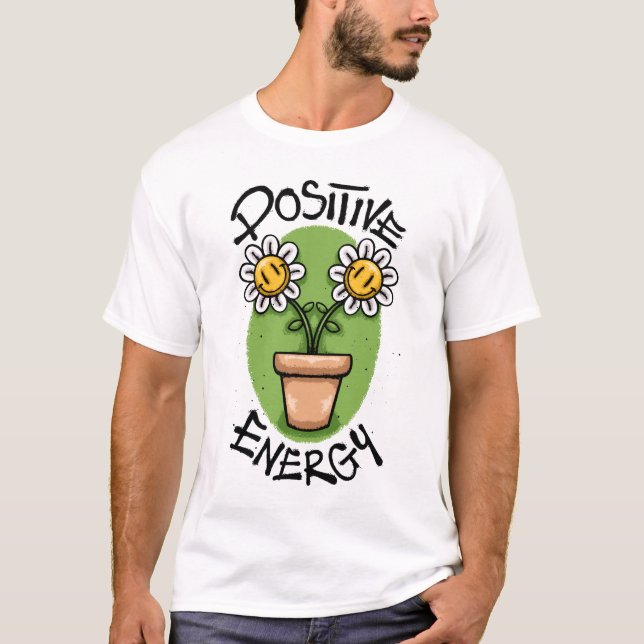 Smiling Sunflower Streetwear T-Shirt (Front)