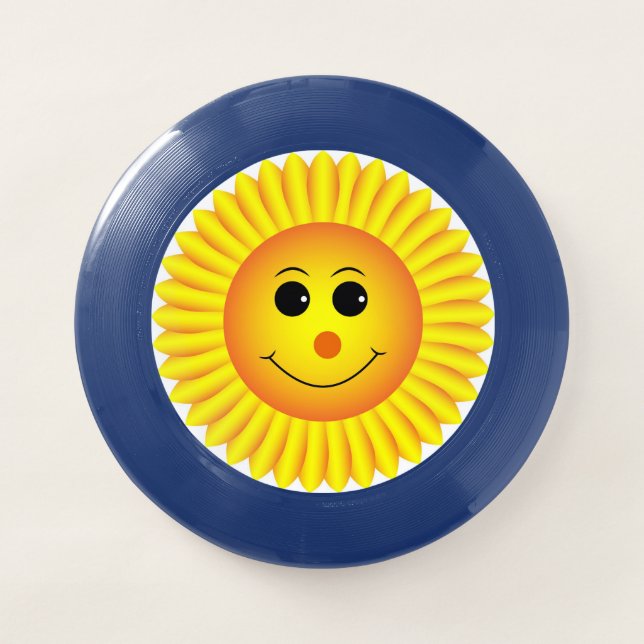 Smiling Sunflower Wham-O Frisbee (Front)