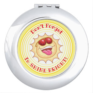 Smiling Sunshine Compact Mirror