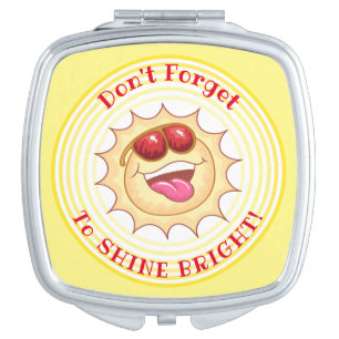 Smiling Sunshine Compact Mirror
