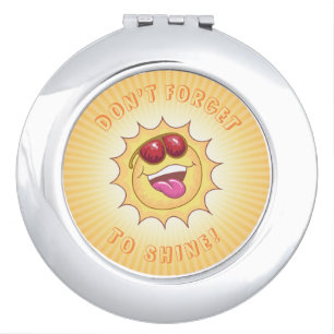 Smiling Sunshine Compact Mirror