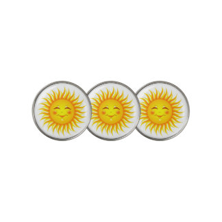 Smiling Sunshine Golf Ball Marker