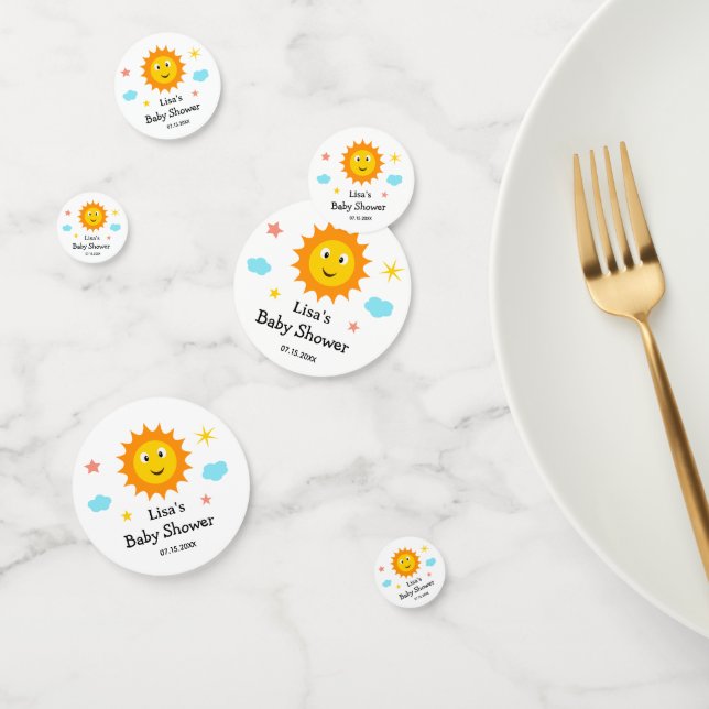 Smiling Sunshine Here Comes The Sun Baby Shower  Confetti (Group)