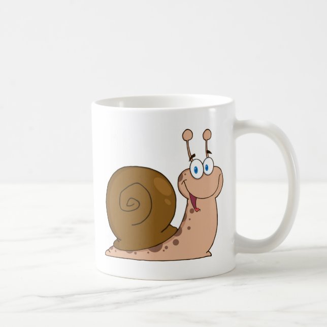 Smiling Super Snail Coffee Mug (Right)