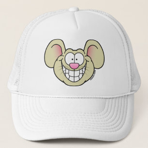 Smiling Tan Mouse Hat