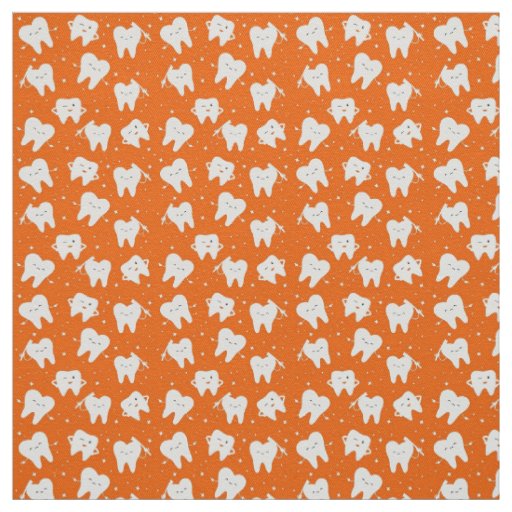 Smiling teeth fabric