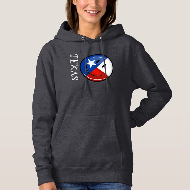 Smiling Texas Flag Hoodie (Front)